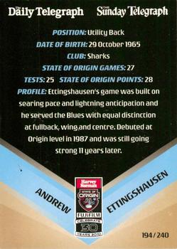 2010 Daily Telegraph NRL #194 Andrew Ettingshausen Back
